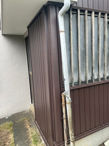 静岡県沼津市　外壁塗装・外壁カバー工事　新規金属サイディング張り