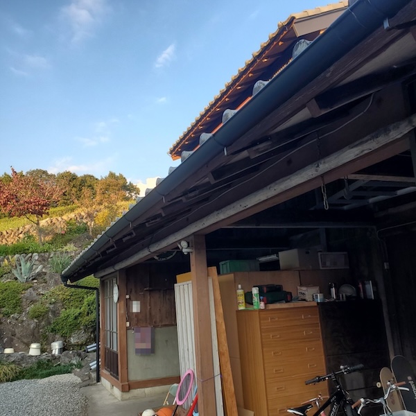 軒樋と集水器を設置しました｜静岡県富士宮市杉田