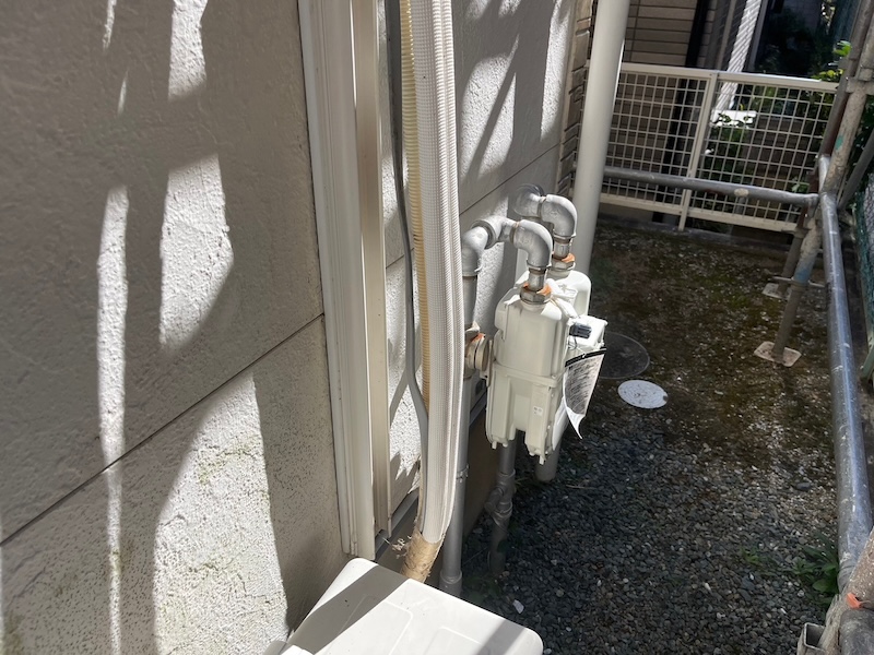 静岡県浜松市中区｜外壁カバー工事の下準備 取り外し作業