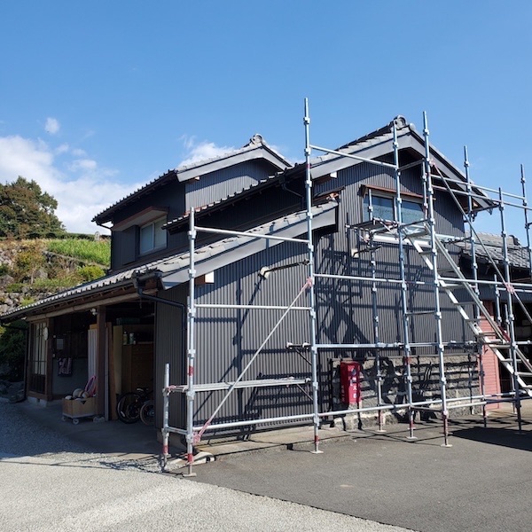 静岡県富士宮市杉田｜外装工事完了！足場を撤去しました