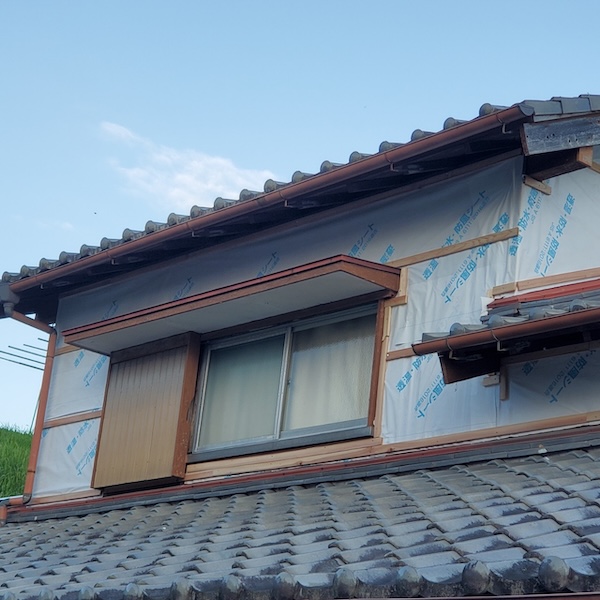外壁重ね張り工事 戸袋の仕上げをレポート｜静岡県富士宮市杉田