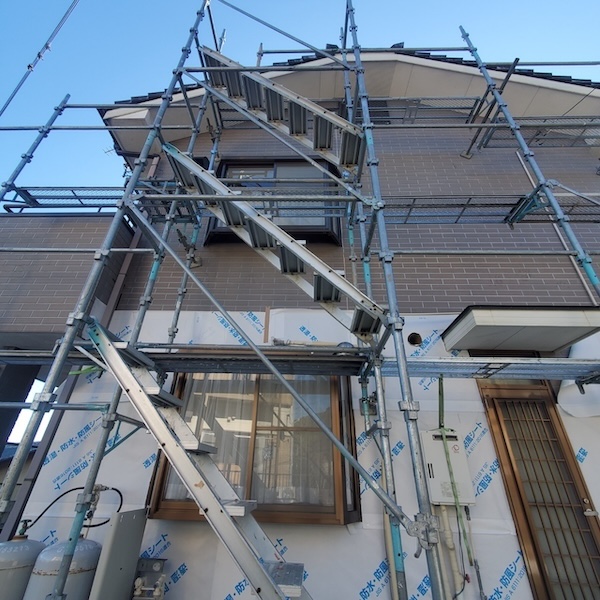 静岡県富士宮市大中里｜外壁カバー工事 透湿・防水・防風シートを張りました