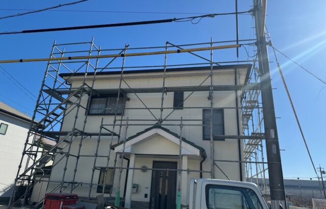 雨樋修理のご依頼をいただきました！足場の組み立て設置をレポート｜静岡県静岡市清水区