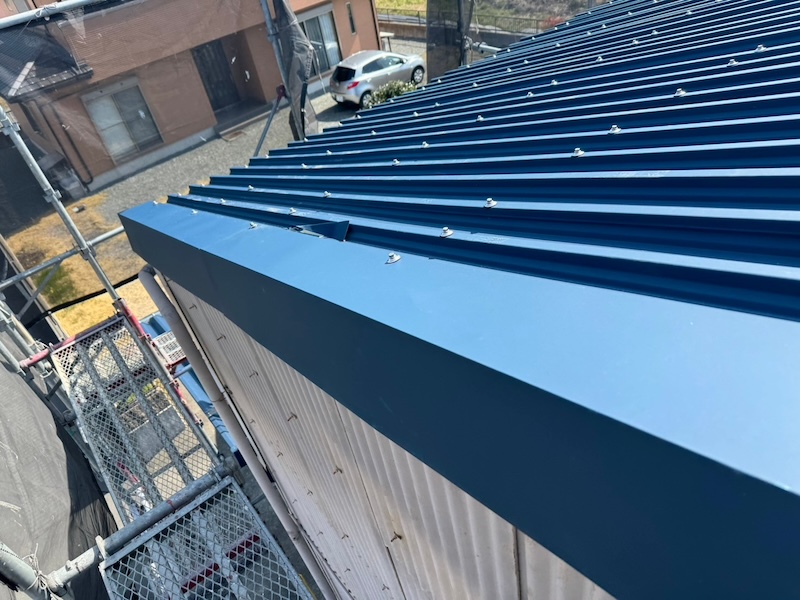 屋根ケラバの水切りを取り付けました!|静岡県富士市
