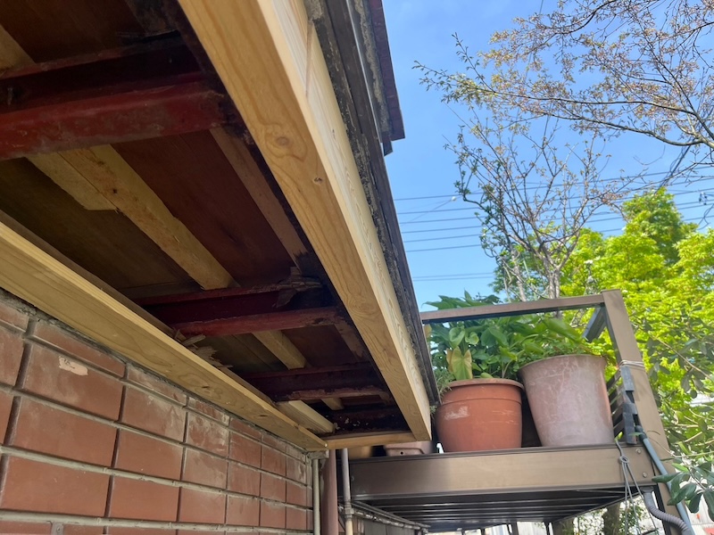 静岡県富士市｜出窓底部の解体箇所 木下地組みを行いました！