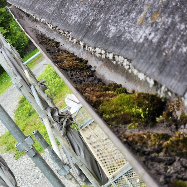 静岡県御殿場市｜既存雨樋を撤去、ゴミが溜まっていたら雨樋清掃をご検討ください！