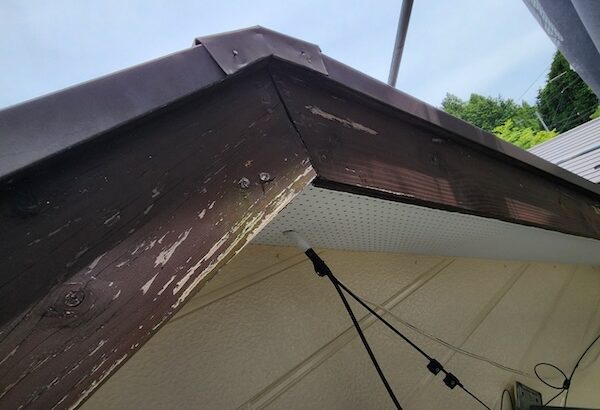 外装工事 破風板板金巻き・雨樋交換工事